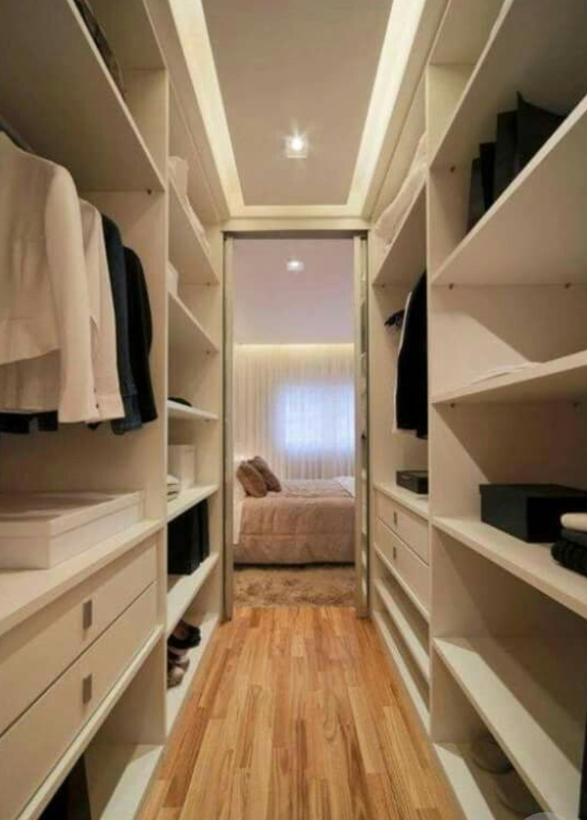 П-образная гардеробная комната в спальню Витебск