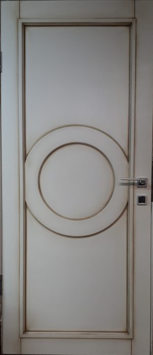 Межкомнатная дверь в профиле массив (эмаль с патиной) Витебск