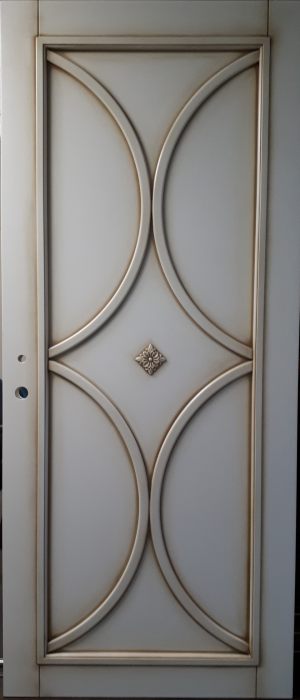 Межкомнатная дверь в профиле массив (эмаль с патиной) Витебск